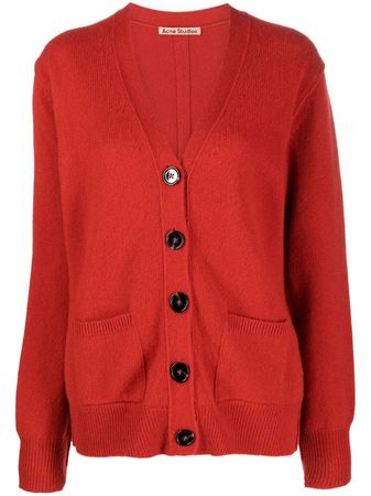 Acne Studios Buttoned wool-cashmere Cardigan - Farfetch