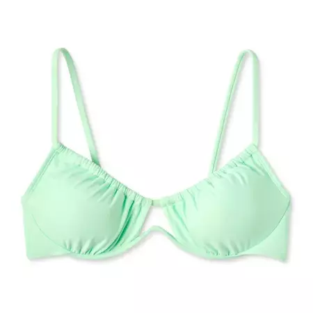 Women's Tunneled Underwire Bikini Top - Wild Fable™ Light Green : Target