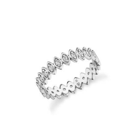 Gold & Diamond Vertical Marquis Eternity Ring - Rings - Jewelry - Sydney Evan