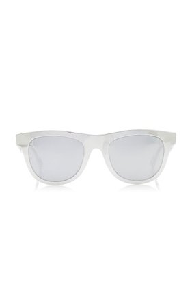 Runway Round-Frame Aluminum Sunglasses By Bottega Veneta | Moda Operandi