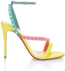 louboutin colorful spike heels pastel - Google Search