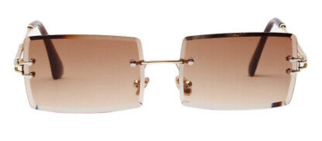 brown square 90s glasses