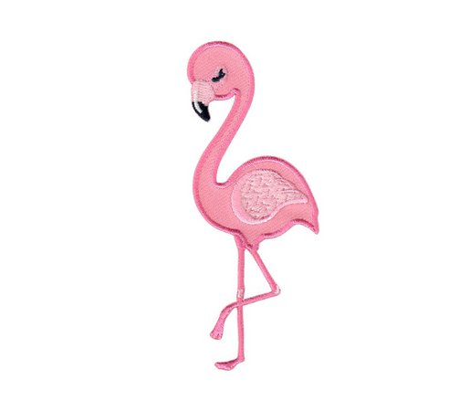patchMommy Flamingo Patch Iron On or Sew On Embroidered Applique for | Etsy