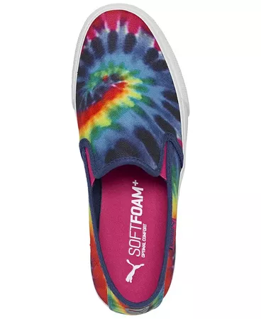 Puma Women's Bari Slip-on Tie-Dye Casual Sneakers from Finish Line & Reviews - Finish Line Athletic Sneakers - Shoes - Macy's