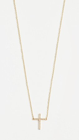 Jennifer Meyer Jewelry Thin Cross Necklace | SHOPBOP