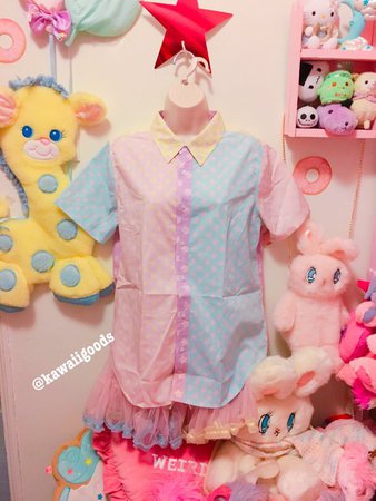 Starry Fairykei Yume Kawaii Short Sleeve Blouse, Fairy Kei Blouse Unisex