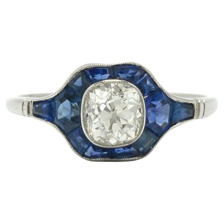 Antique Diamond Vous et Moi Ring For Sale at 1stDibs