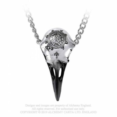 ALCHEMY ENGLAND Gothic Steampunk Skull Pendant Chain NECKLACE Volvan Ravenskull | eBay