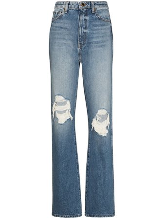 Khaite Danielle distressed-effect Jeans - Farfetch