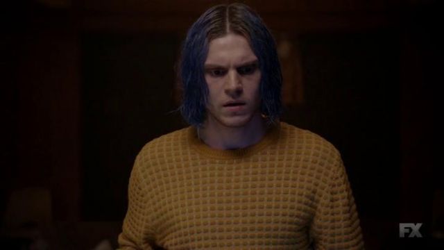 Sweaters yellow Paul Smith Kai Anderson (Evan Peters) in American Horror Story Cult Season 7 | Spotern