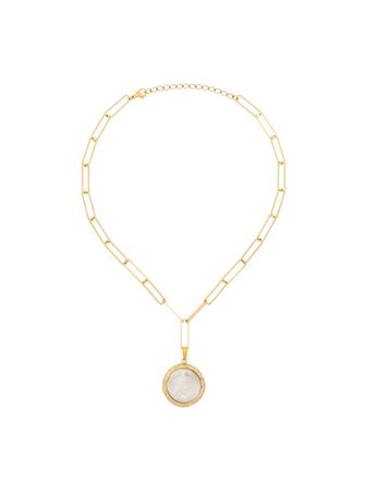By Alona Erin 18K Gold-Plated Mother Of Pearl Necklace Ss20 | Farfetch.com