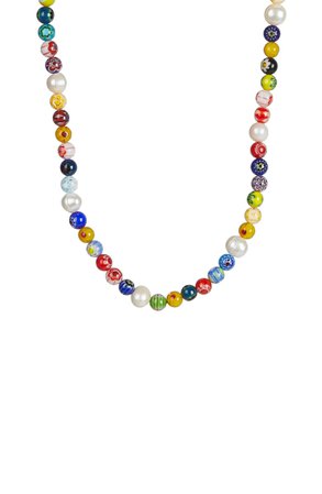 Rebecca Minkoff Rainbow Bead & Cultured Pearl Necklace | Nordstrom