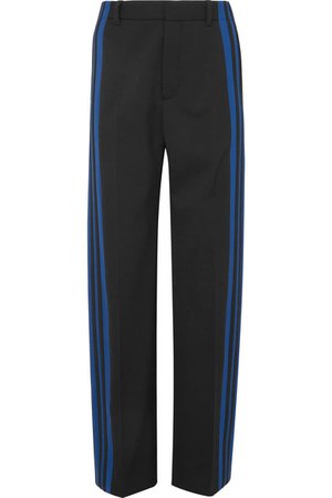 Balenciaga | Striped stretch-crepe track pants | NET-A-PORTER.COM
