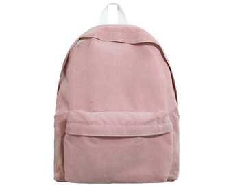 Basic Style Corduroy Backpack