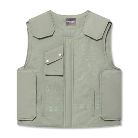 Private Policy New York Map Print Vest