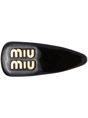 MIU MIU patent-leather hair clip