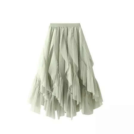 Light Green Tulle Skirt