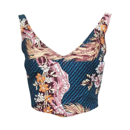 Vivienne Westwood cotton corset with oriental print, c. 1990s For Sale at 1stdibs