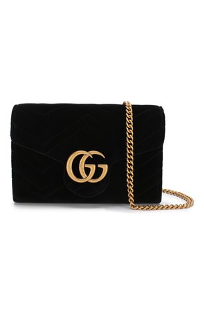 Женская сумка gg marmont из бархата GUCCI черная цвета — купить за 88700 руб. в интернет-магазине ЦУМ, арт. 474575/9QIDT