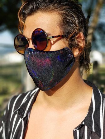 Rave Mask Festival Mask Dust Mask Face Mask Reversible | Etsy