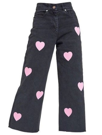 pink love jeans