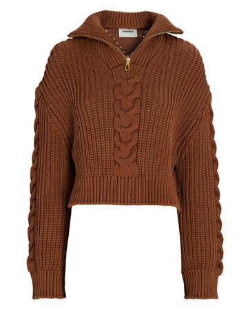 Nanushka Eria Half Zip Sweater | INTERMIX®