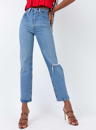 Levis | Haters Gonna Hate Ribcage Straight Jeans | Princess Polly