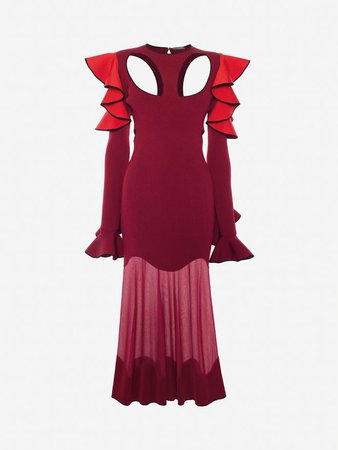 Harness Midi Knit Dress | Alexander McQueen