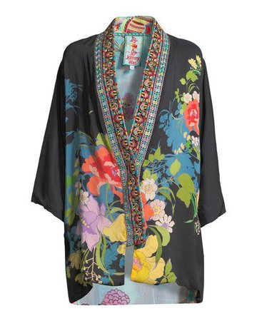 Fuskha Floral-Print Kimono