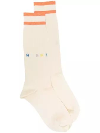 Marni intarsia-knit Logo Socks - Farfetch