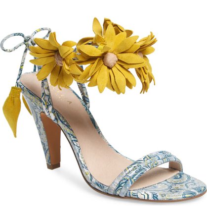 Cecelia New York Flower Ankle Wrap Sandal (Women) | Nordstrom