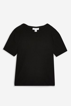 Black Shrunken T-Shirt | Topshop