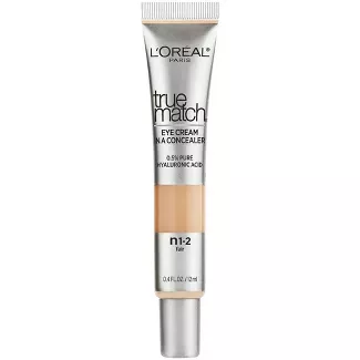 L'Oreal Paris True Match Eye Cream In A Concealer With Hyaluronic Acid - 0.4 Fl Oz : Target