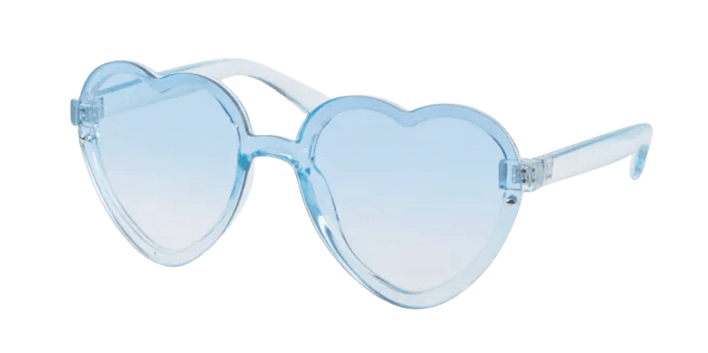 blue heart sunglasses