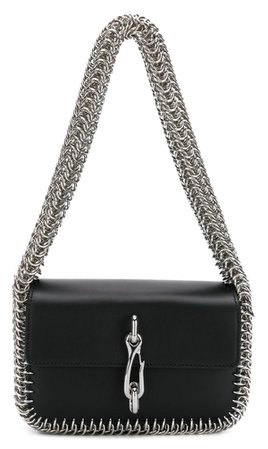 ALEXANDER WANG Black Chain Shoulder Handbag