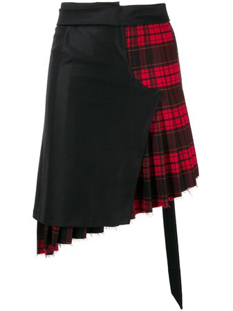 UNRAVEL PROJECT Deconstructed Tartan Skirt - Farfetch