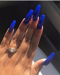 blue super long nails - Google Search