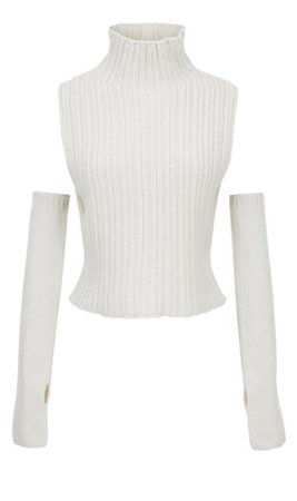 TheOpen Product Gloves and Vest Knit Top