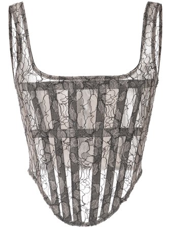 Dion Lee, Sheer Lace Corset top