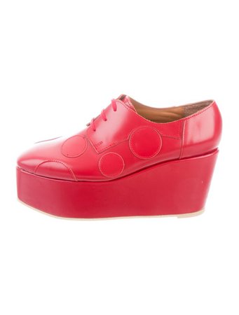Junya Watanabe Comme des Garçons Leather Flatform Oxfords - Shoes - JWCDC23653 | The RealReal