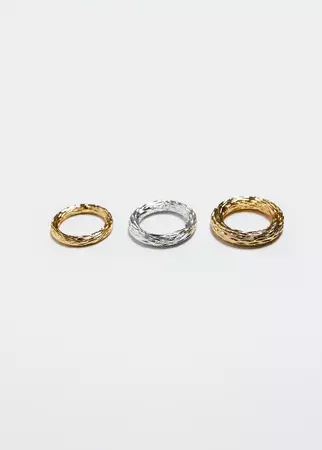 Mango USA - Pack of 3 combined rings