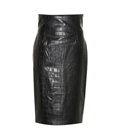 Ania faux leather pencil skirt