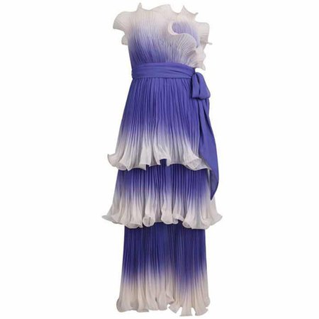 Purple Strapless Sleeveless Maxi Flouncing Bodycon Dress Bandage Dress -Wolddress.com