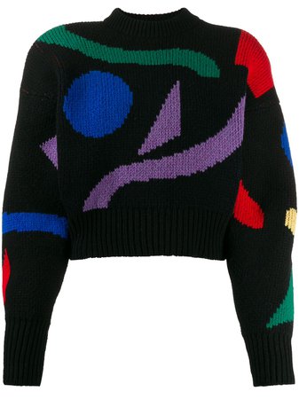 Attico Colour Blocked Knitted Jumper - Farfetch