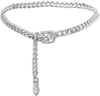 Chain Buckle Belt - Silver