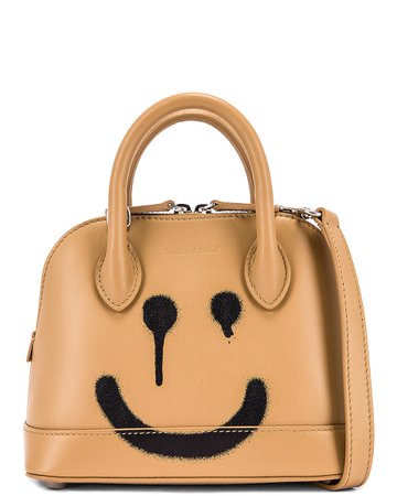 Balenciaga XXS Happy Ville Top Handle Bag in Beige | FWRD
