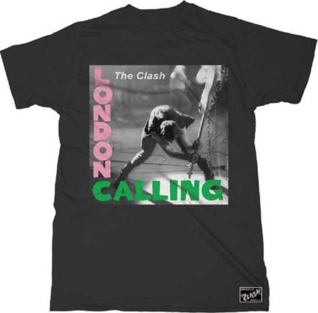 The Clash London Calling Black Soft Cotton T-shirt - RockHonor