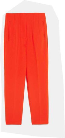 Zara 2019 orange high waist trousers