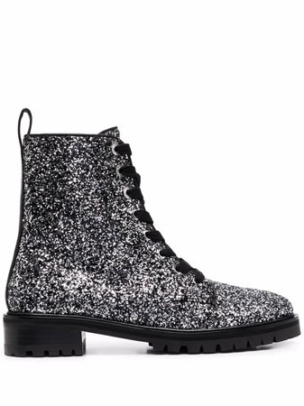 Kate Spade glitter-detail lace-up Boots - Farfetch