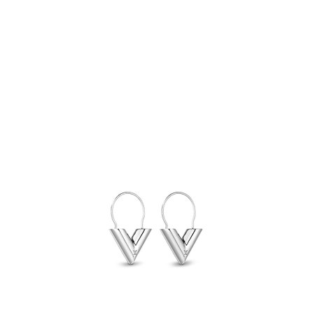 Essential V Hoop Earrings - Accessories | LOUIS VUITTON ®